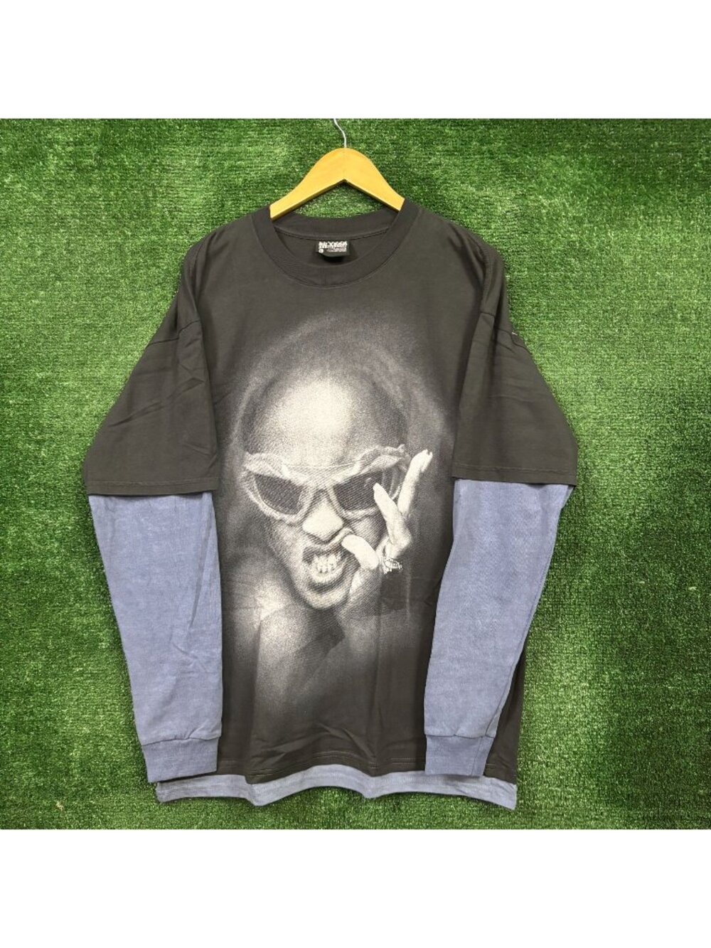 Rihanna 2005 20th Anniversary R20 Oversized Layered LS Shirt Size Large
